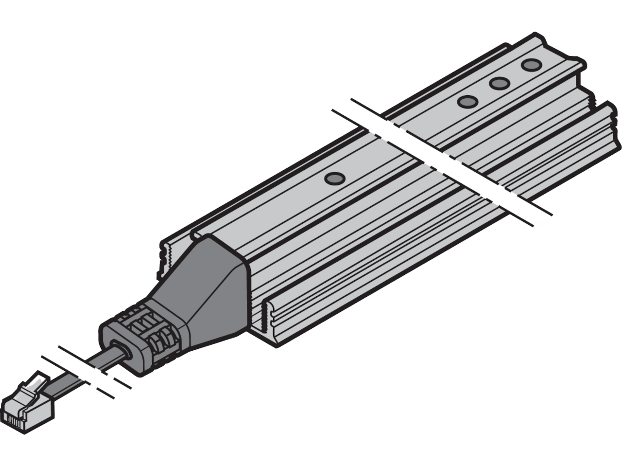 Hörmann Lichtgitter HLG-550 Sender Länge 550 mm