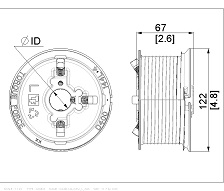 Canimex Torque Force TF D400-144 M102-3670 Seiltrommel Normalbeschlag 1in Torgewicht 340kg Torhöhe 3761mm links
