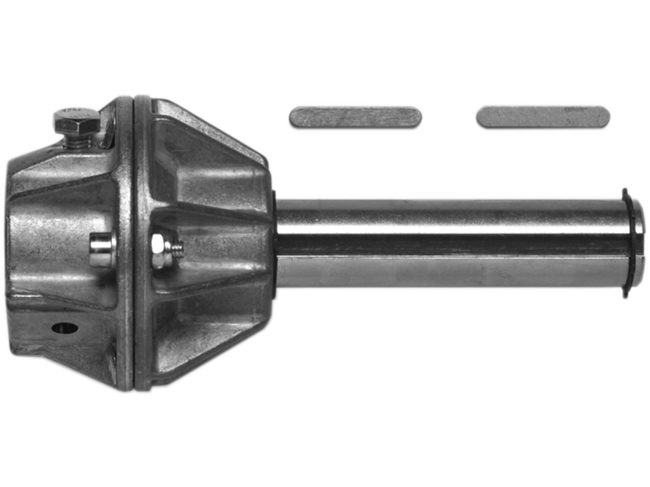Wellenadapter Steckwelle 25.4mm mit Adapter für Federwelle 35.00mm mit Nut