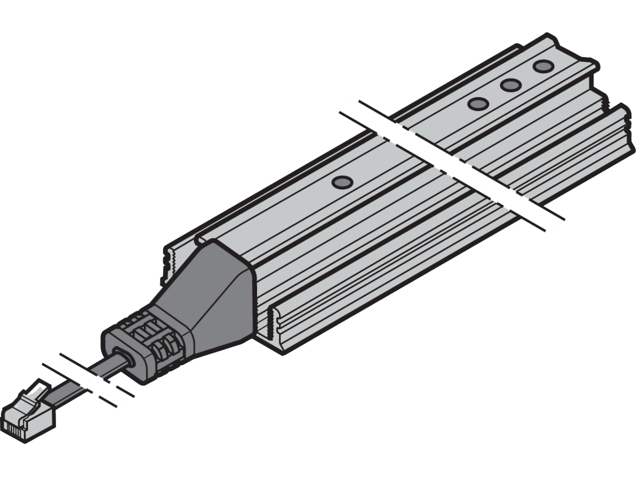 Hörmann Lichtgitter HLG Empfänger Länge 2500 mm