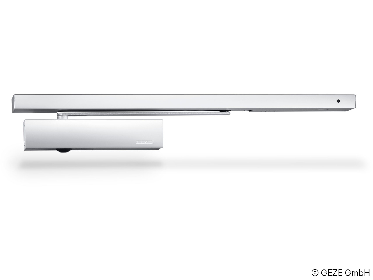 GEZE TS 5000 R Gleitschienentürschließer Feststellung Rauchschalter Silber - Komplettset