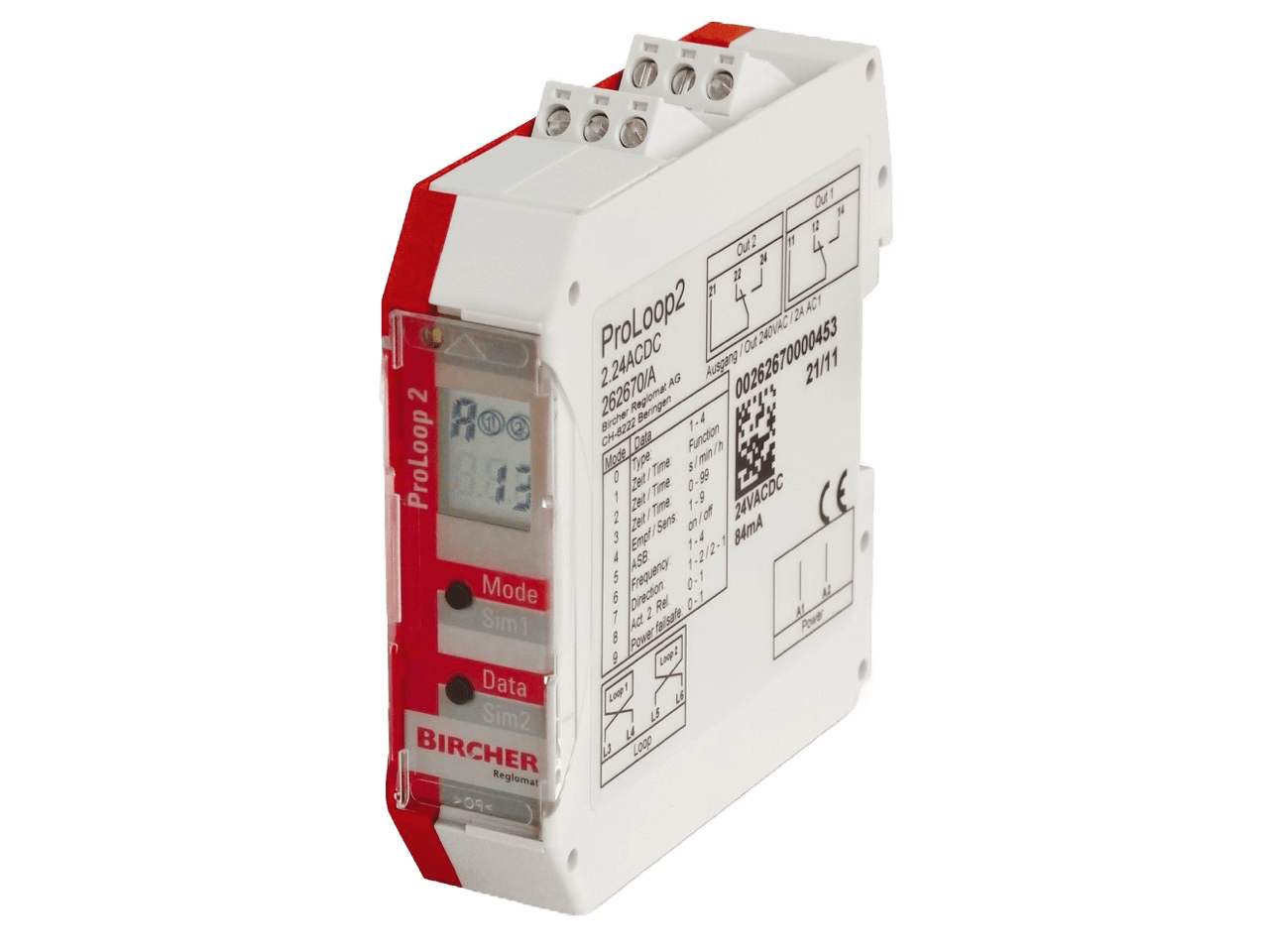 Bircher ProLoop2 2.24ACDC Loop Detector 2 Channel 24V ACDC