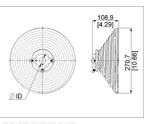 Canimex Torque Force TF D1100-216 M280-5500 Seiltrommel Senkrechtläufer 1in Torgewicht 600kg Torhöhe 5558mm rechts